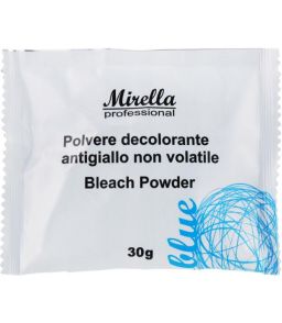 Антижовта пудра для освітлення  волосся (блакитна) САШЕ Mirella Professional Blue Bleach Powder 30 г