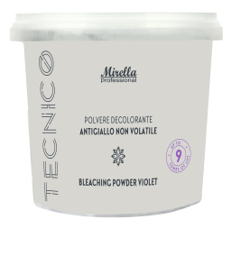 Освітлююча фіолетова анти-жовта пудра для волосся 9+ Mirella Professional Violet Bleach Powder  500 г