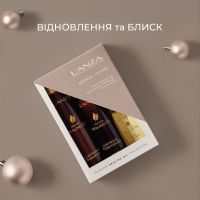 Набір для відновлення та живлення пошкодженого волосся L'Anza Keratin Healing Oil Trio Box (шампунь 300ml + кондиціонер 250ml + еліксир 100ml)