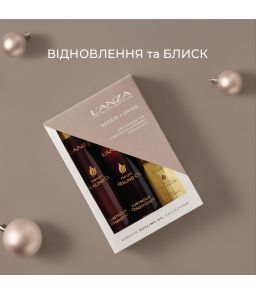 Набір для відновлення та живлення пошкодженого волосся L'Anza Keratin Healing Oil Trio Box (шампунь 300ml + кондиціонер 250ml + еліксир 100ml)