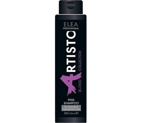 Шампунь тонуючий антижовтий з рожевим пігментом ARTISTO Elea BLOND PINK 300 мл