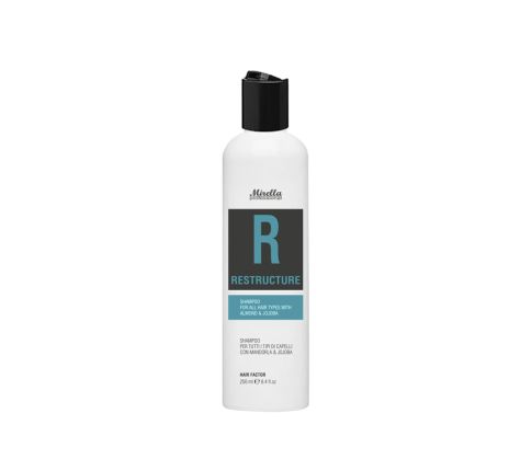 Шампунь для всіх типів волосся з мигдальною олією R RESTRUCTURE Mirella Professional