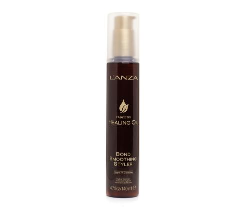 Розгладжувальний крем для волосся з кератиновим еліксиром LʼANZA Keratin Healing Oil Defrizz Cream 140 ml