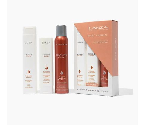 Набір для об'єму волосся L'anza Healing Volume Trio Box (шампунь 300ml + кондиціонер 250ml + спрей 200ml)