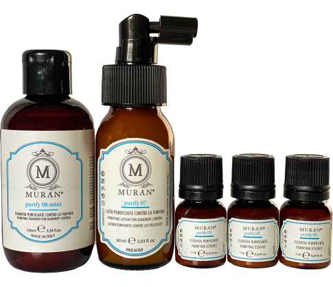 Muran Purify Set Набір проти лупи (шампунь 100мл, лосьйон 60мл, концентрат 3*7мл)