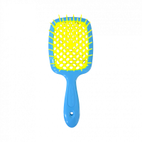 Щітка для волосся блакитно-жовта Janeke Superbrush The Original
