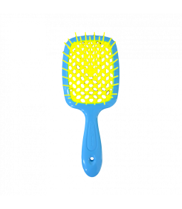 Щітка для волосся блакитно-жовта Janeke Superbrush The Original
