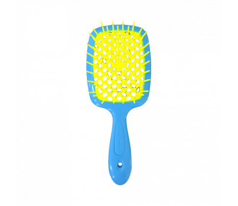 Щітка для волосся блакитно-жовта Janeke Superbrush The Original