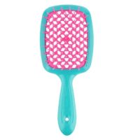 Гребінець для волосся блакитно-рожева Janeke Superbrush The Original