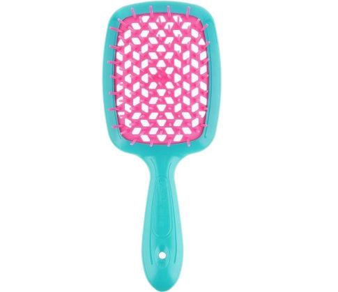 Гребінець для волосся блакитно-рожева Janeke Superbrush The Original