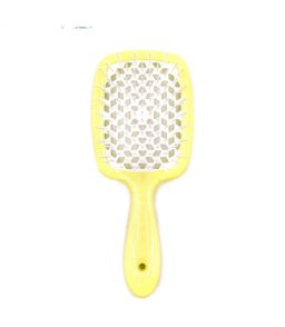 Щітка для волосся жовто-біла Janeke Superbrush The Original