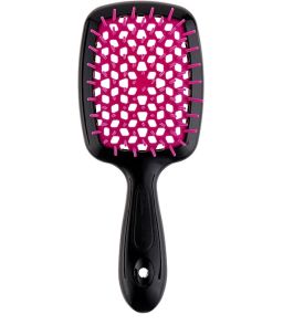 Щітка для волосся чорна-фуксія Janeke Superbrush Small