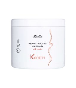 Відновлювальна маска з кератином Mirella Professional Reconstructing Hair Mask with Keratin 1000 мл