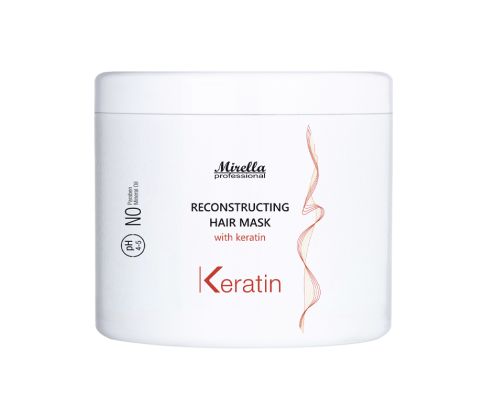 Відновлювальна маска з кератином Mirella Professional Reconstructing Hair Mask with Keratin 1000 мл
