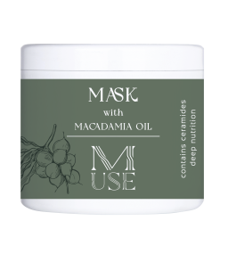 Маска для волосся з олією Макадамії M-use line Clever Hair Cosmetics 500 мл