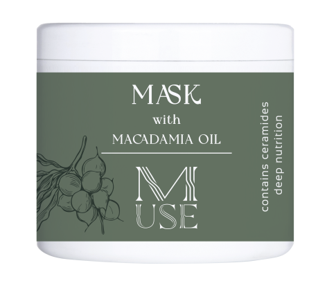 Маска для волосся з олією Макадамії M-use line Clever Hair Cosmetics 500 мл