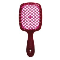Щітка для волосся рожево-біла Janeke Superbrush Small